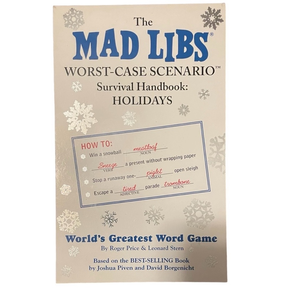 Vintage Worst-Case Scenario Survival Handbook Party fun & interactive word game